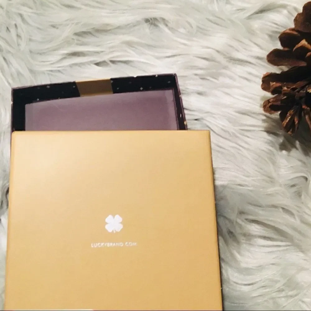 Lucky Brand Golden Cuff White Stone - Picture 7 of 8